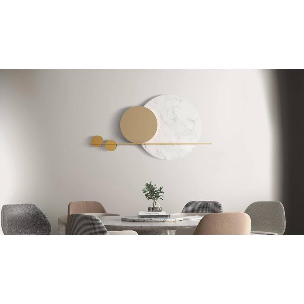 White Moon Wall Decor Metal Wall Art