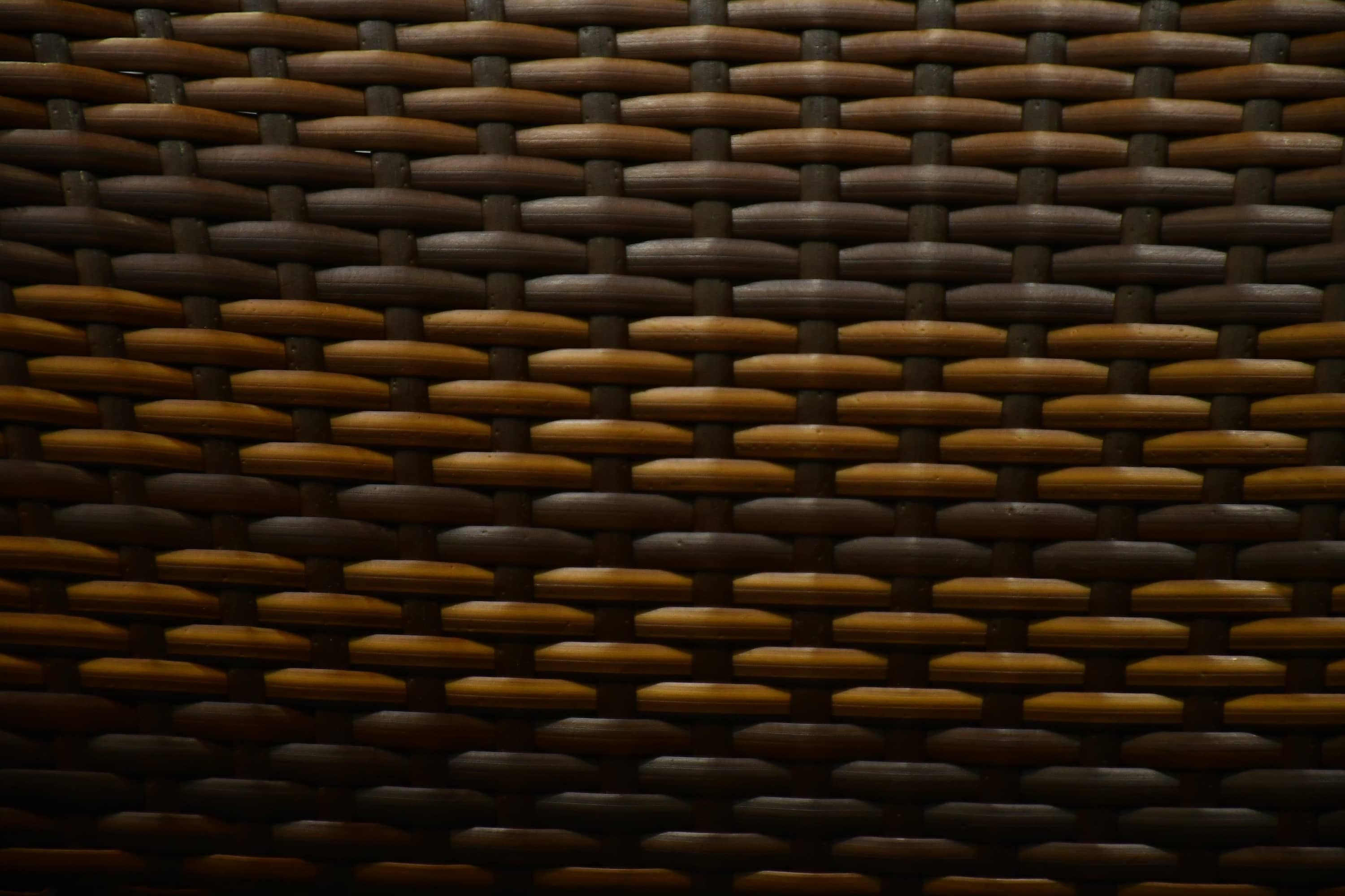 Lithgow  Wicker Table And Chair Set In  Brown Beige Dual Tone Finish