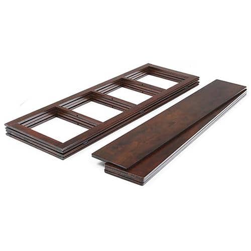 Andreas Solid Wood Bookshelf in Dark Walnut Finish