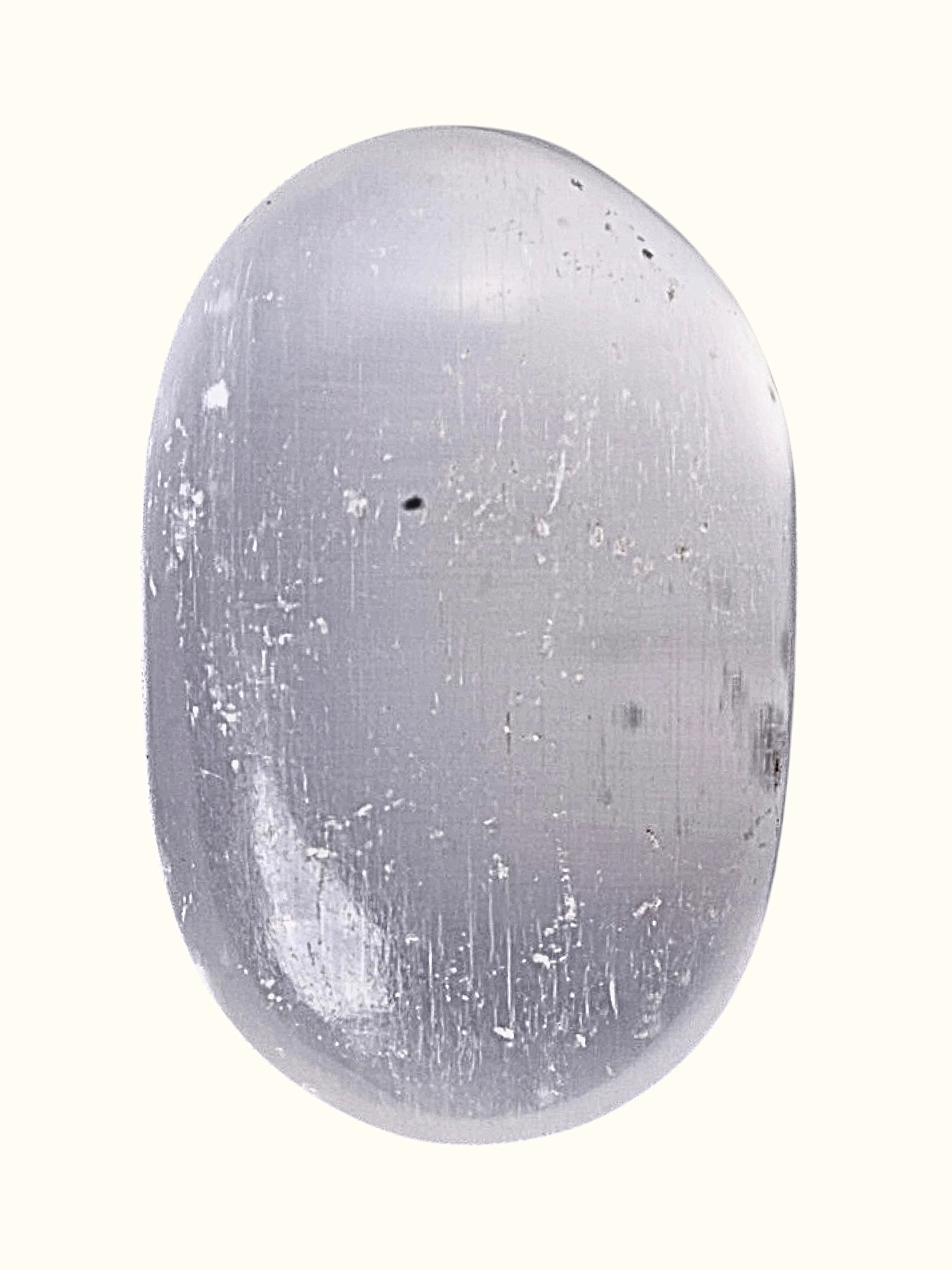 Gemstone Selenite Palm Healing Stone