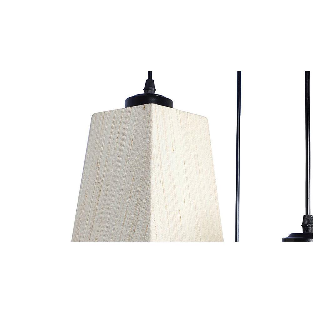 Memphis Off White Fabric Cluster Hanging Light