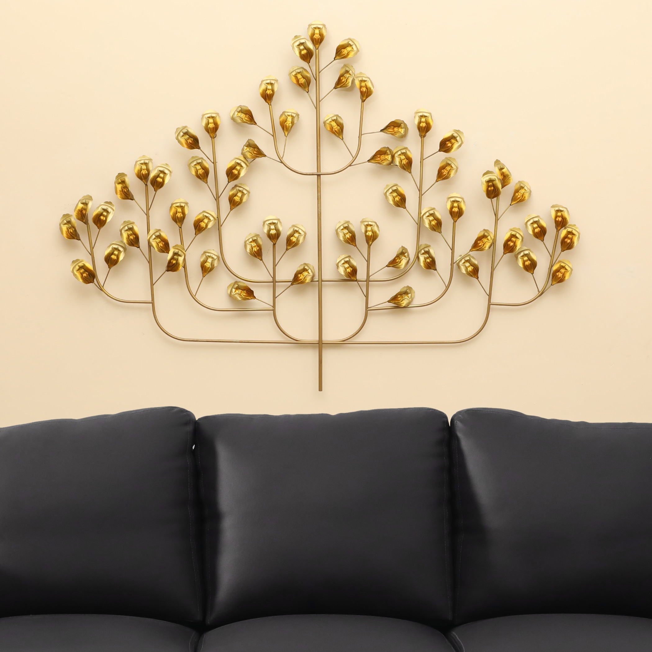 W-Arya Abstract Metal Wall Decor in Multicolor Set of 1 - Vedas Exports