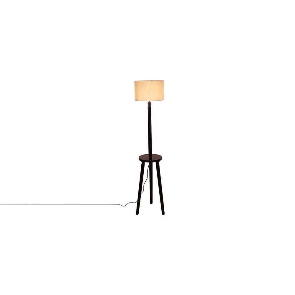 Fiona White Cotton Shade Floor Lamp