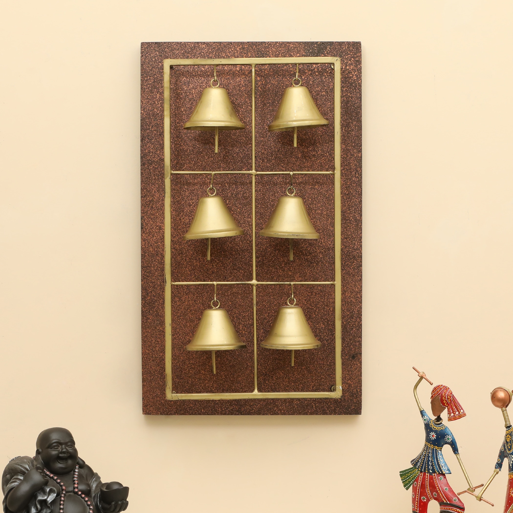 vedas exports W-Navya Abstract Metal Wall Decor in Multicolor Set of 1-picture-16