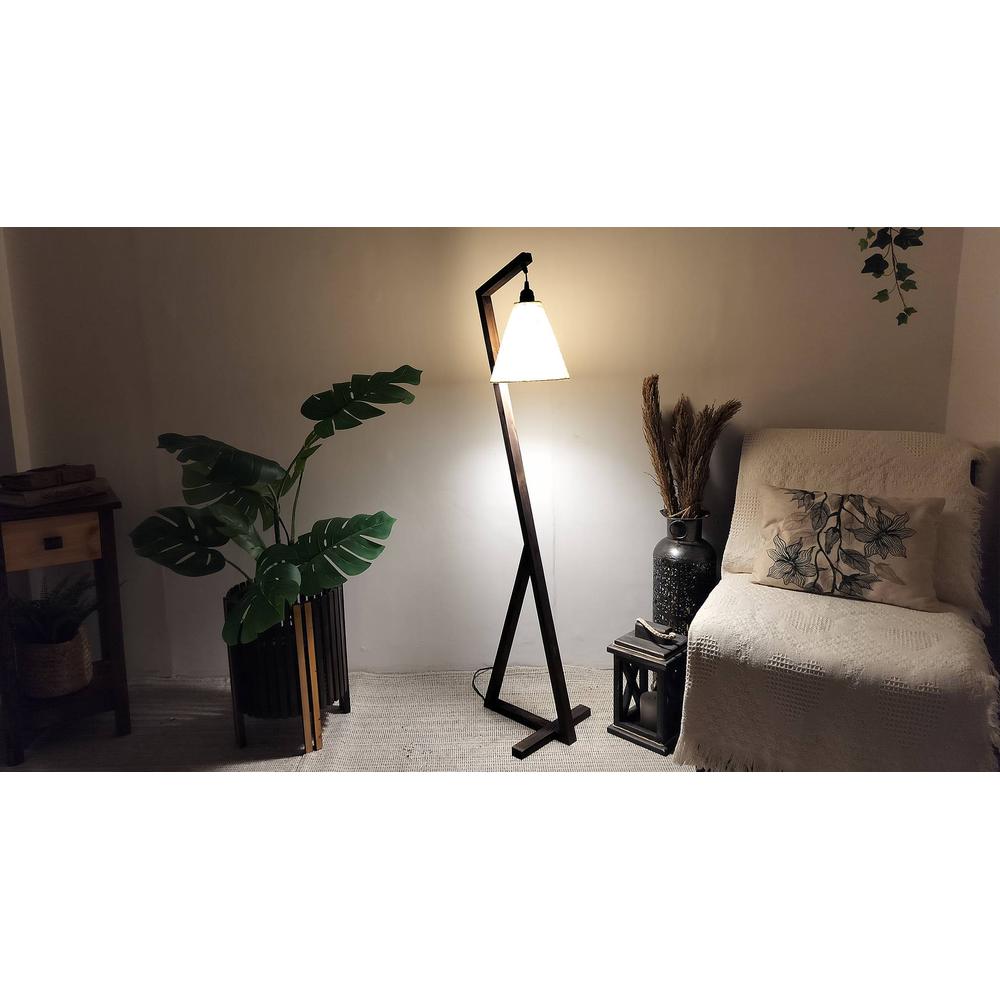 Zed Beige Jute Floor Lamp with Beige Jute Base