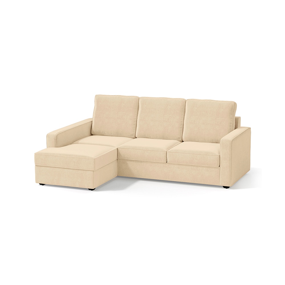 Apollo Sofa (Colour : Birch Beige, Cushion : Soft, Back Type : High Back, Seating Capacity : Left Aligned 2 Seater + Left Aligned Chaise)