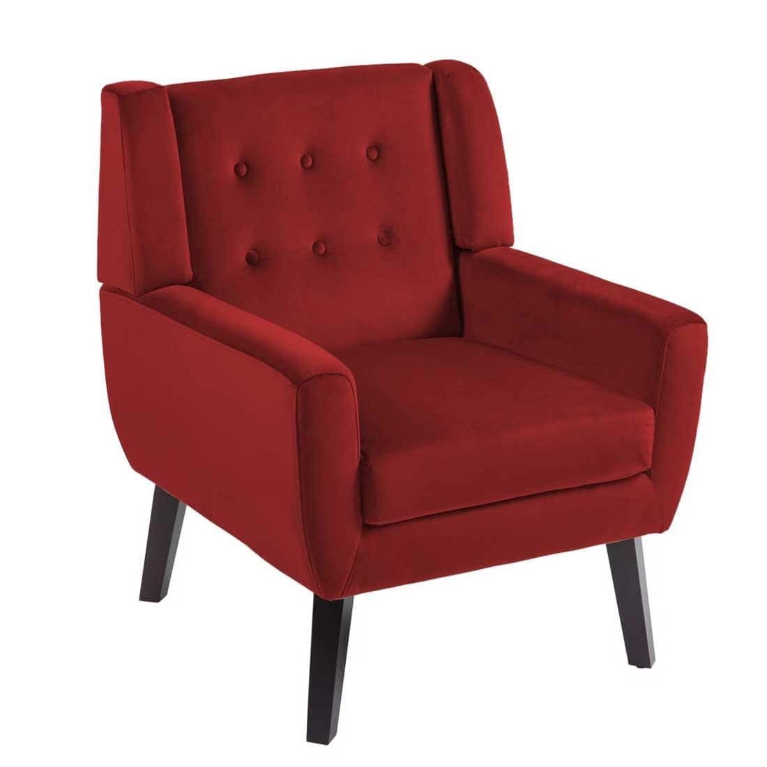 Derel Accent Chair in Maroon Colour