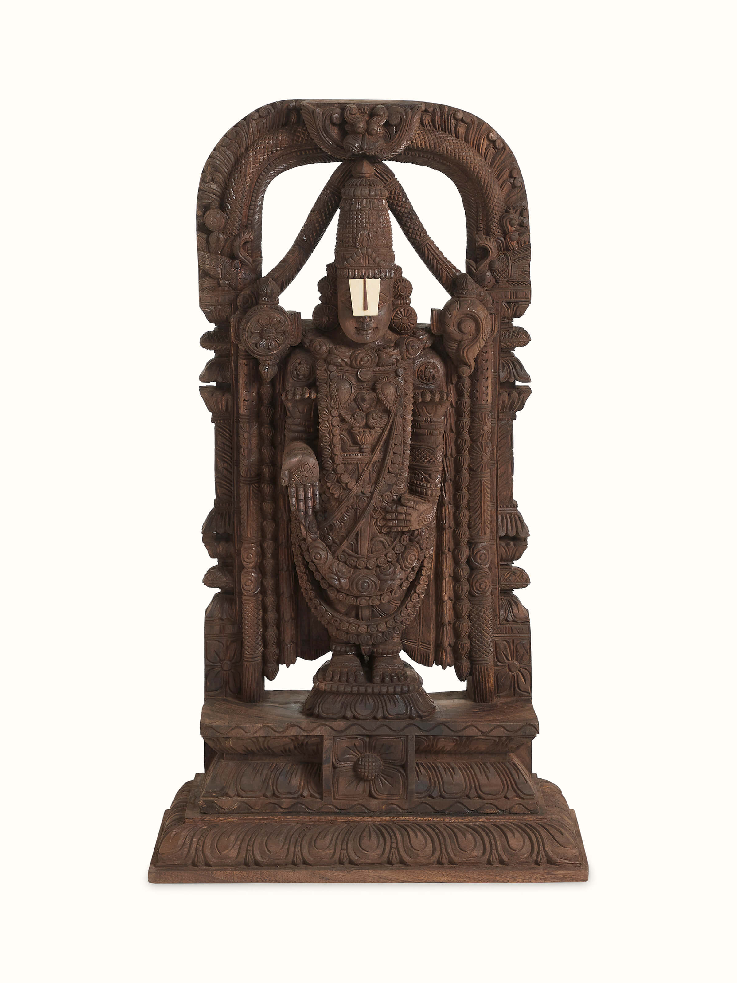 Wood Carved Balaji Idol