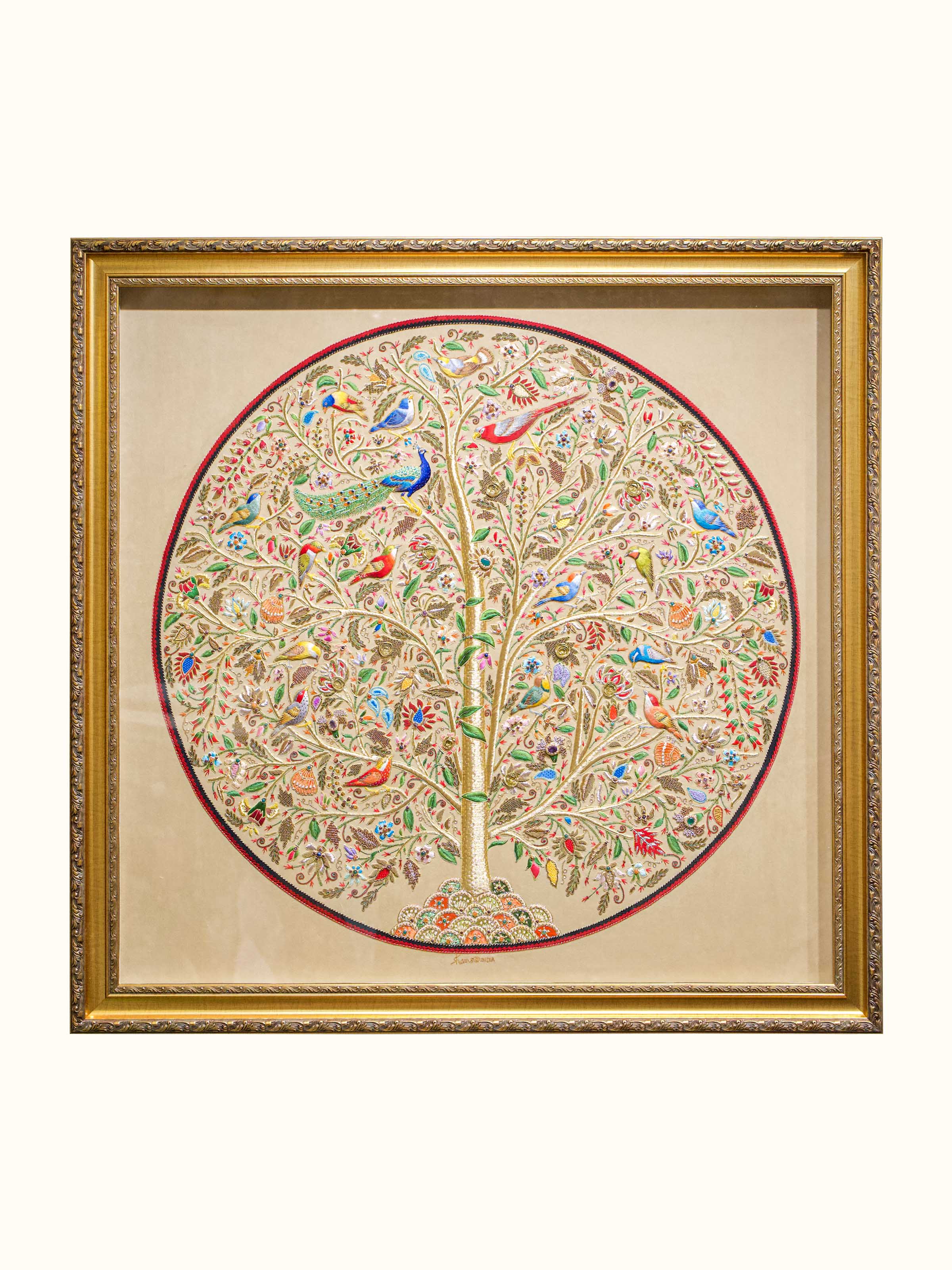 Tree of Life Zardozi Wall Hanging