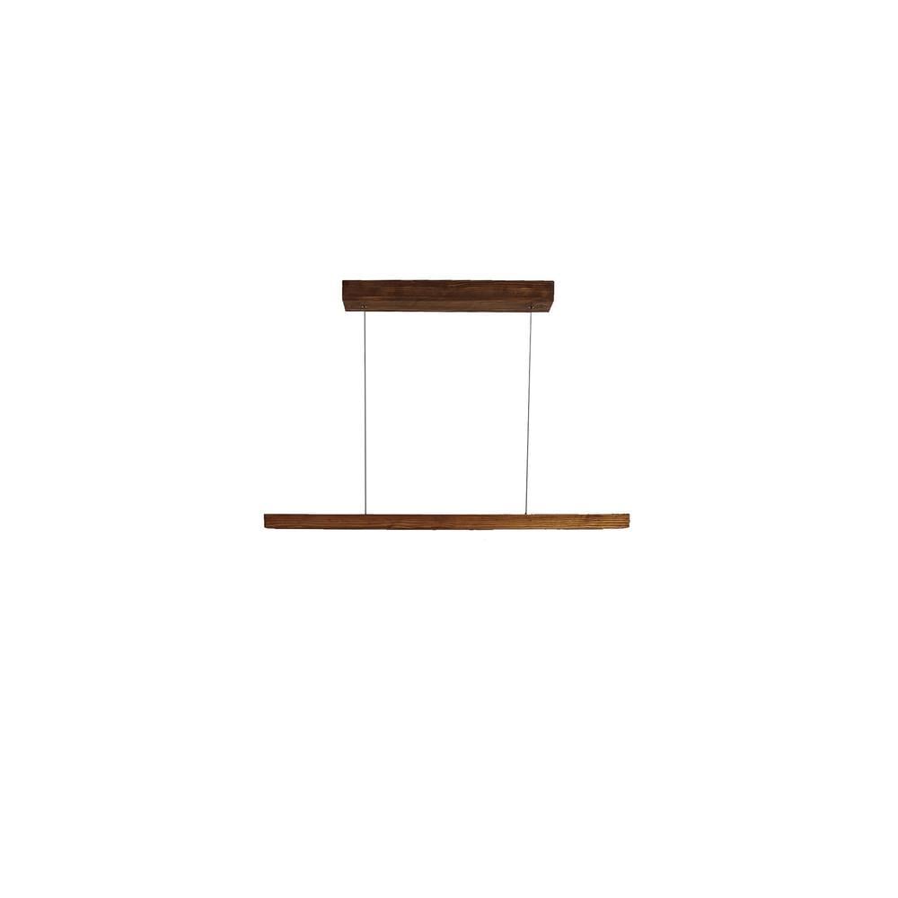Brigitte 36 Brown Solid Wood Single Hanging Light