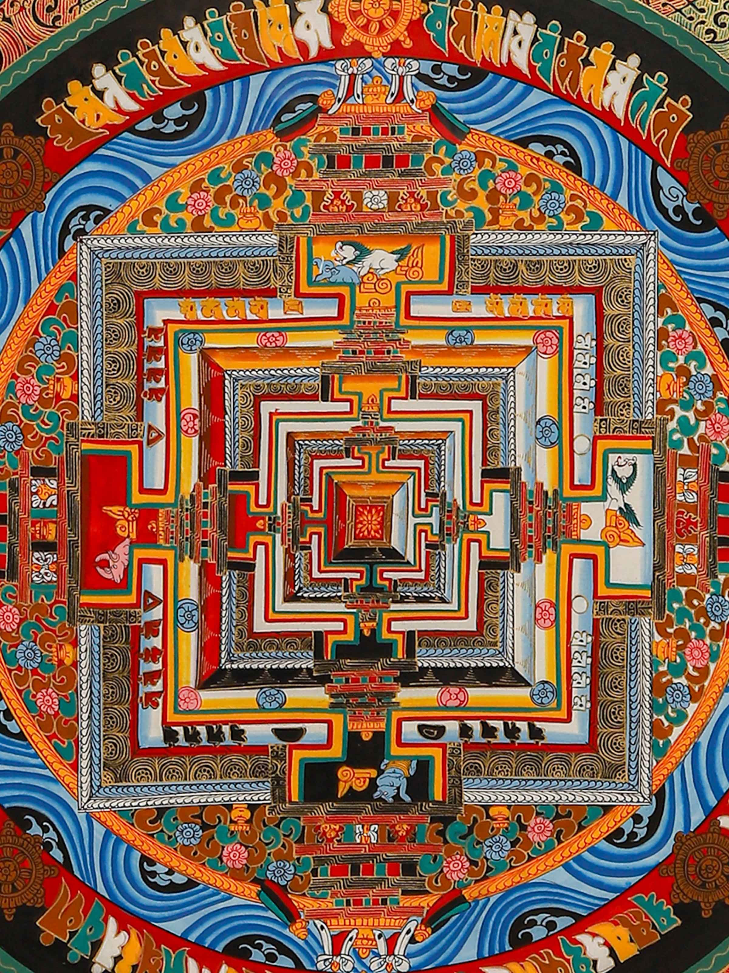 Kalachakra Mandala Thangka Painting