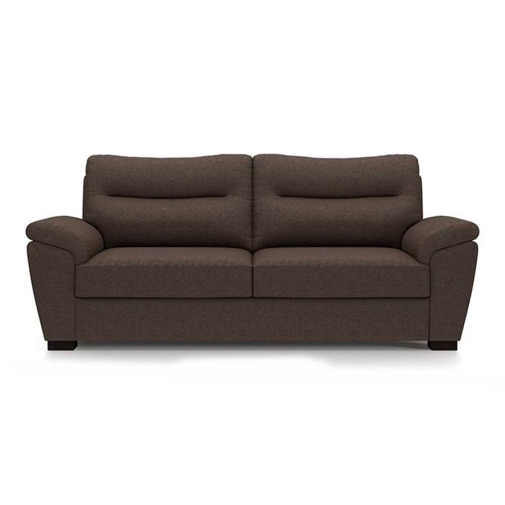 Adelaide Essential 3 Seater Fabric Sofa in Mocha Colour