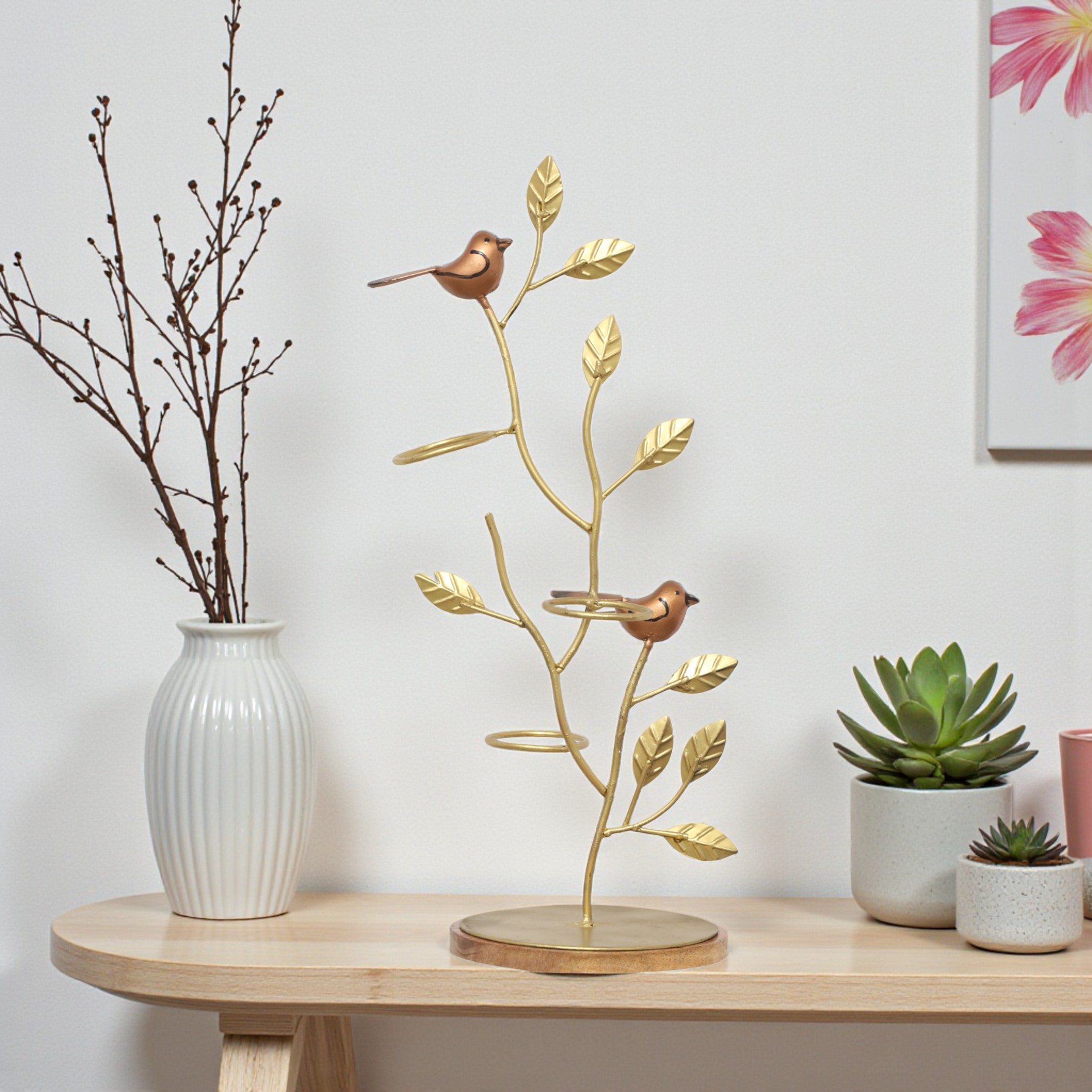 Brady Metal Showpiece in Gold Colour - Vedas