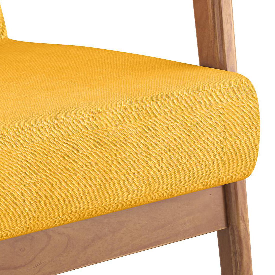 Brooks Lounge Chair in Mustard Yellow Colour