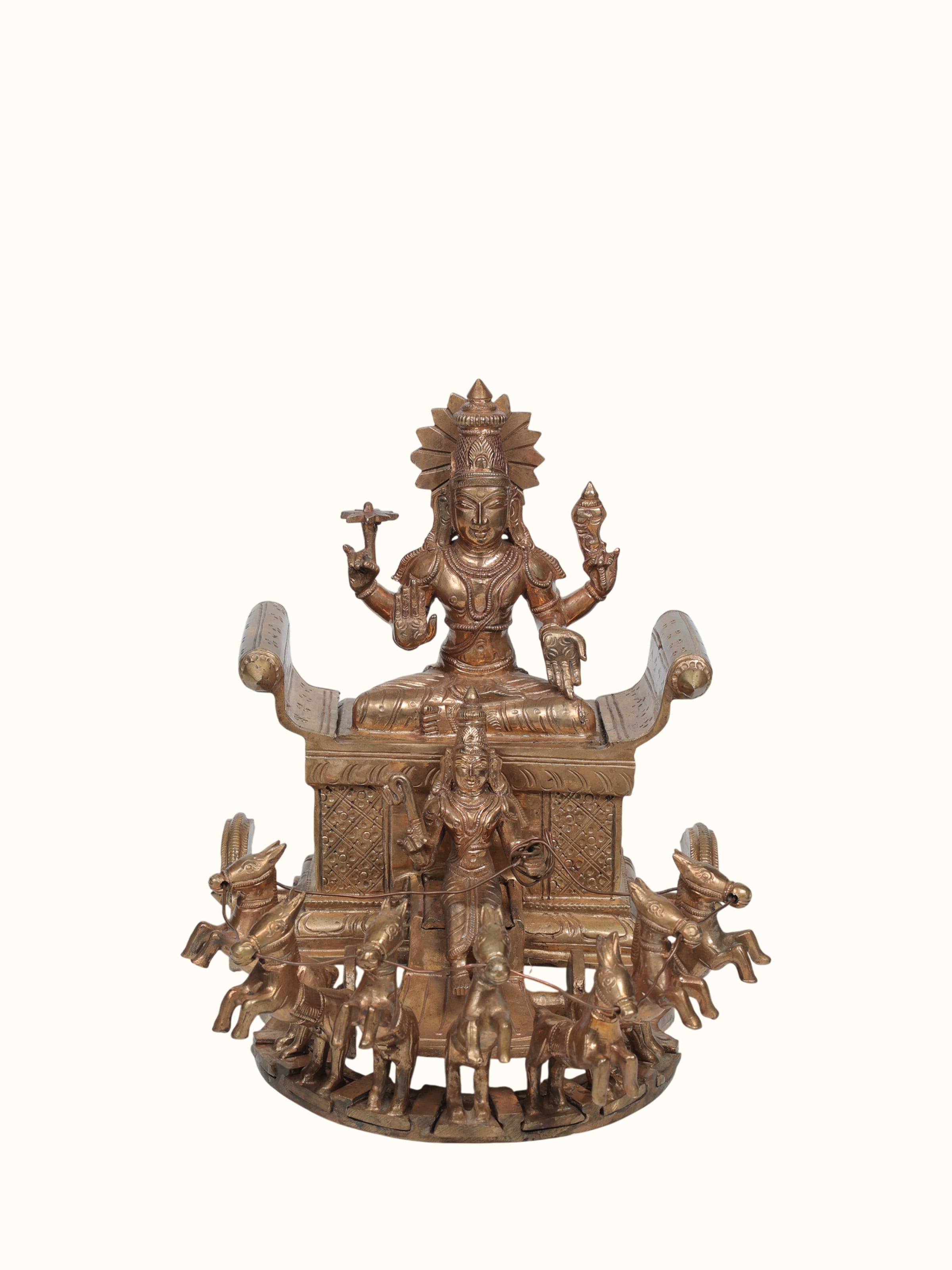 Bronze Cast Suryanarayana Idol