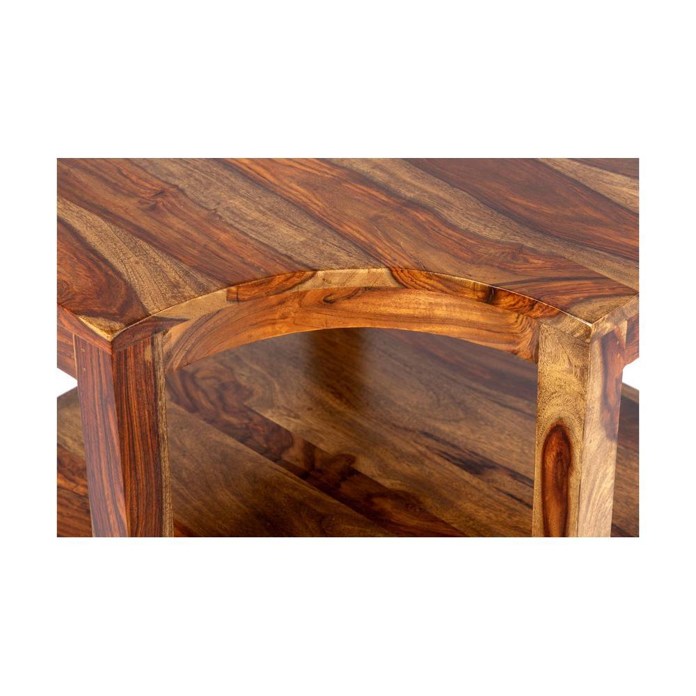 Aural Bedside Table - Teak Finish