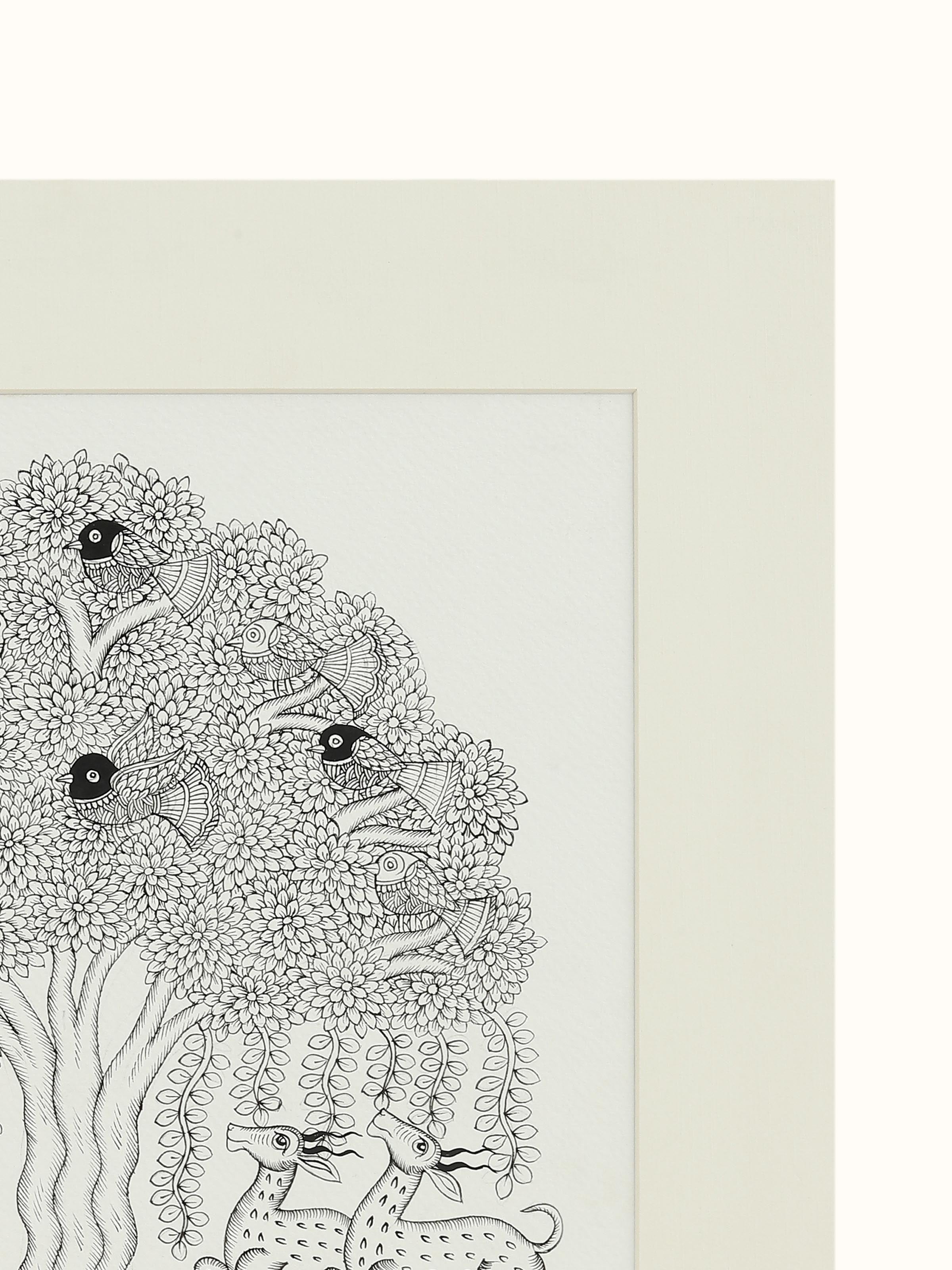 Deer Group Phad Painting