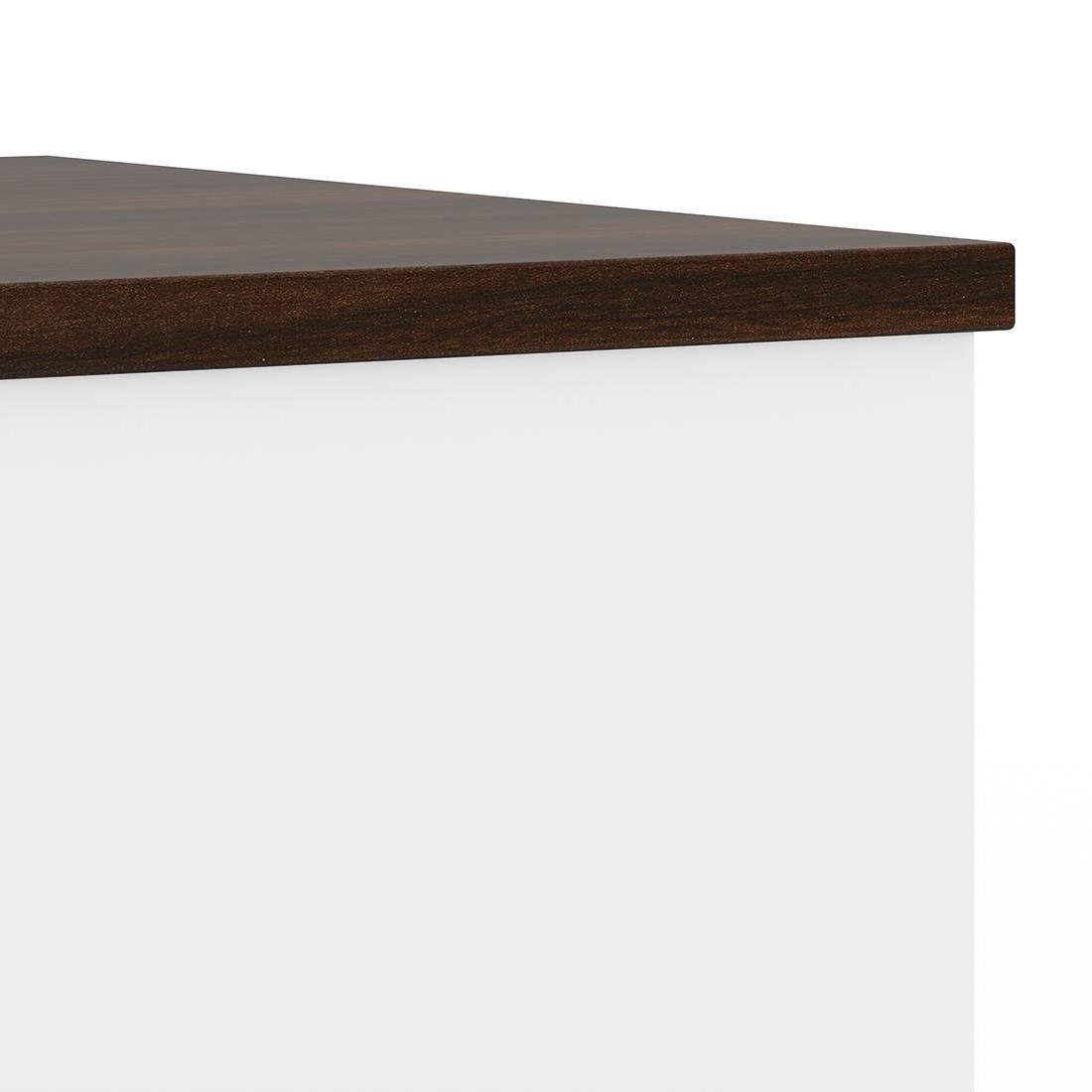 Riley Dual Tone TV Unit in White Finish