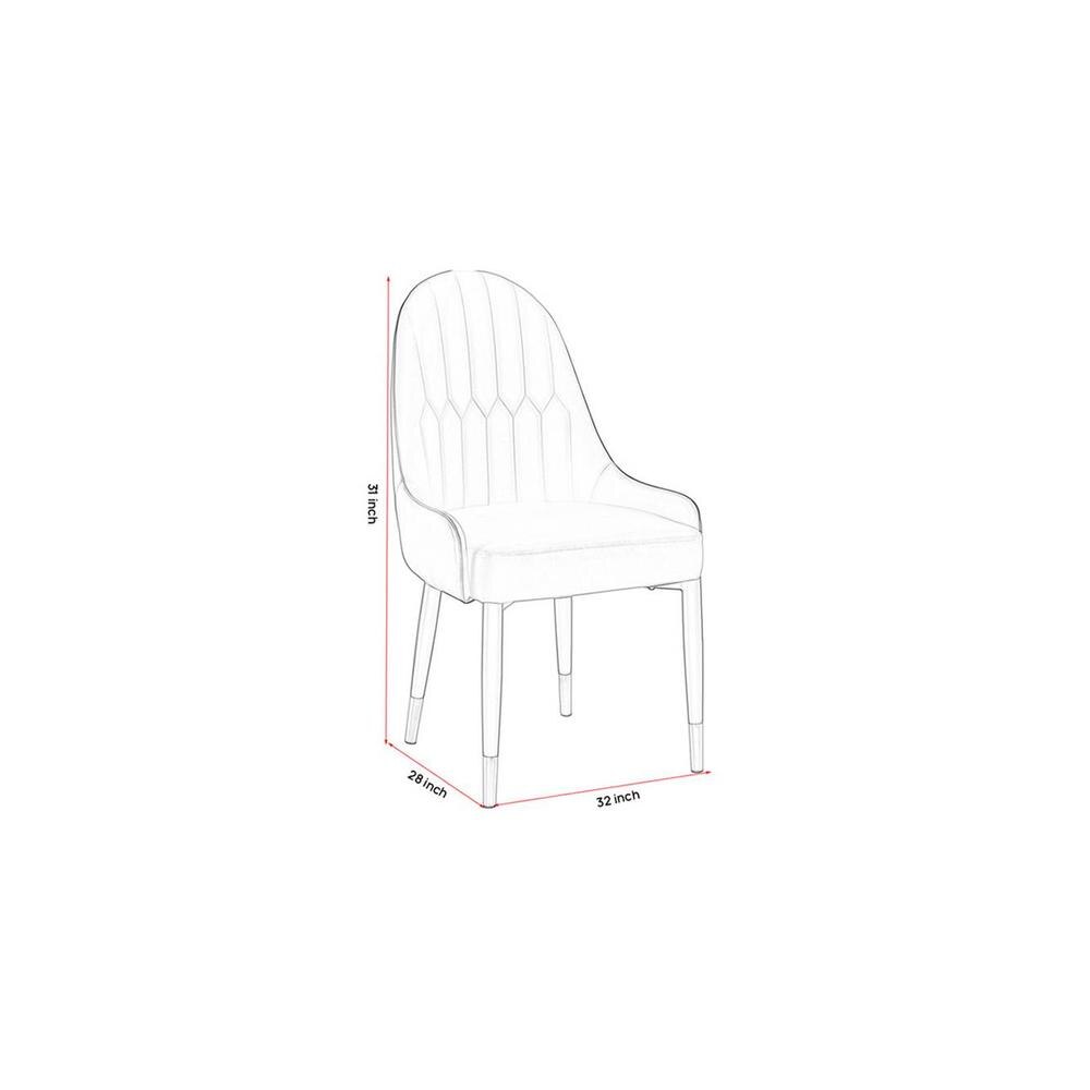 Danaja Accent Chair in Black Colour Set 2