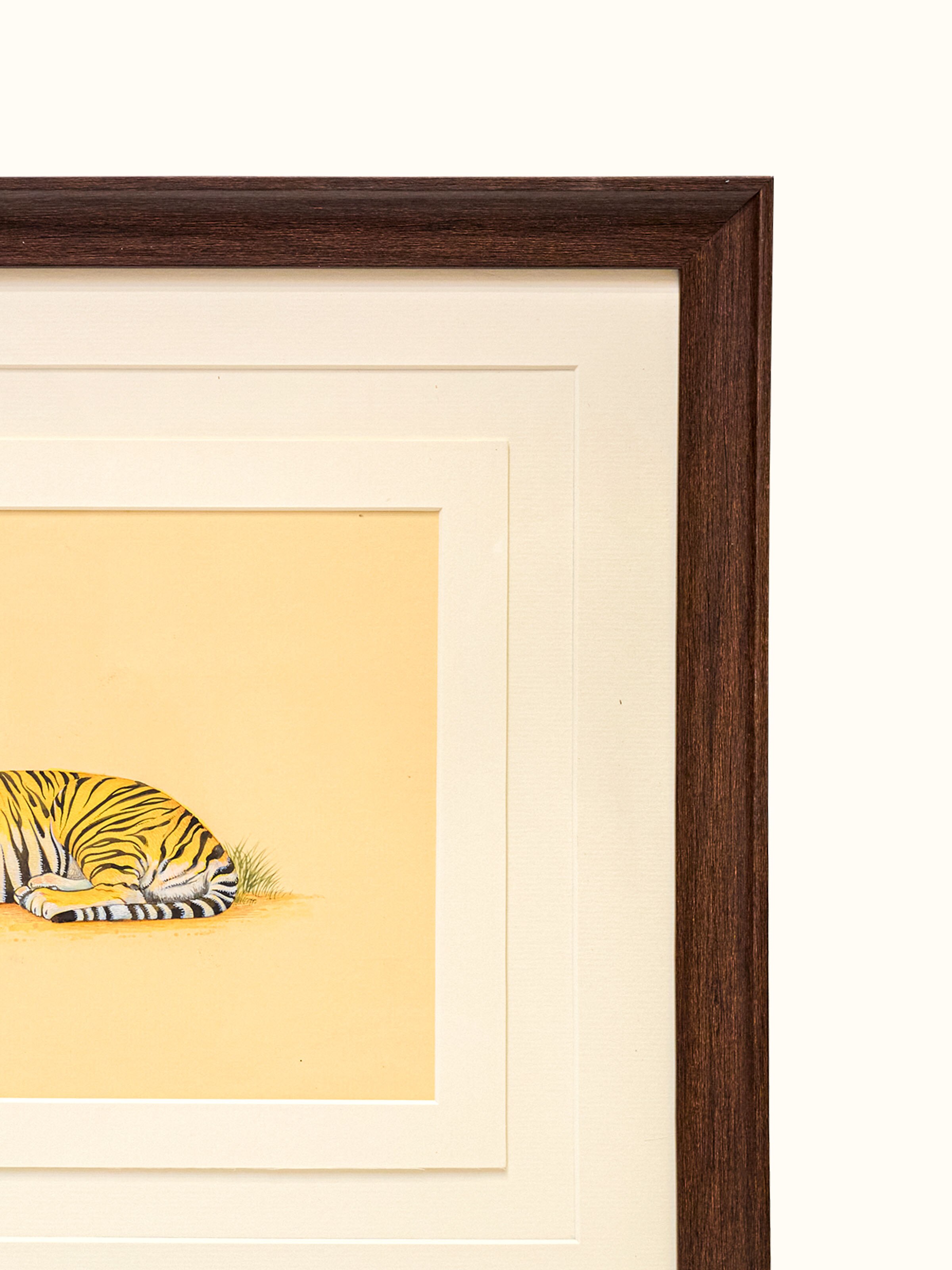 Tiger Miniature Painting