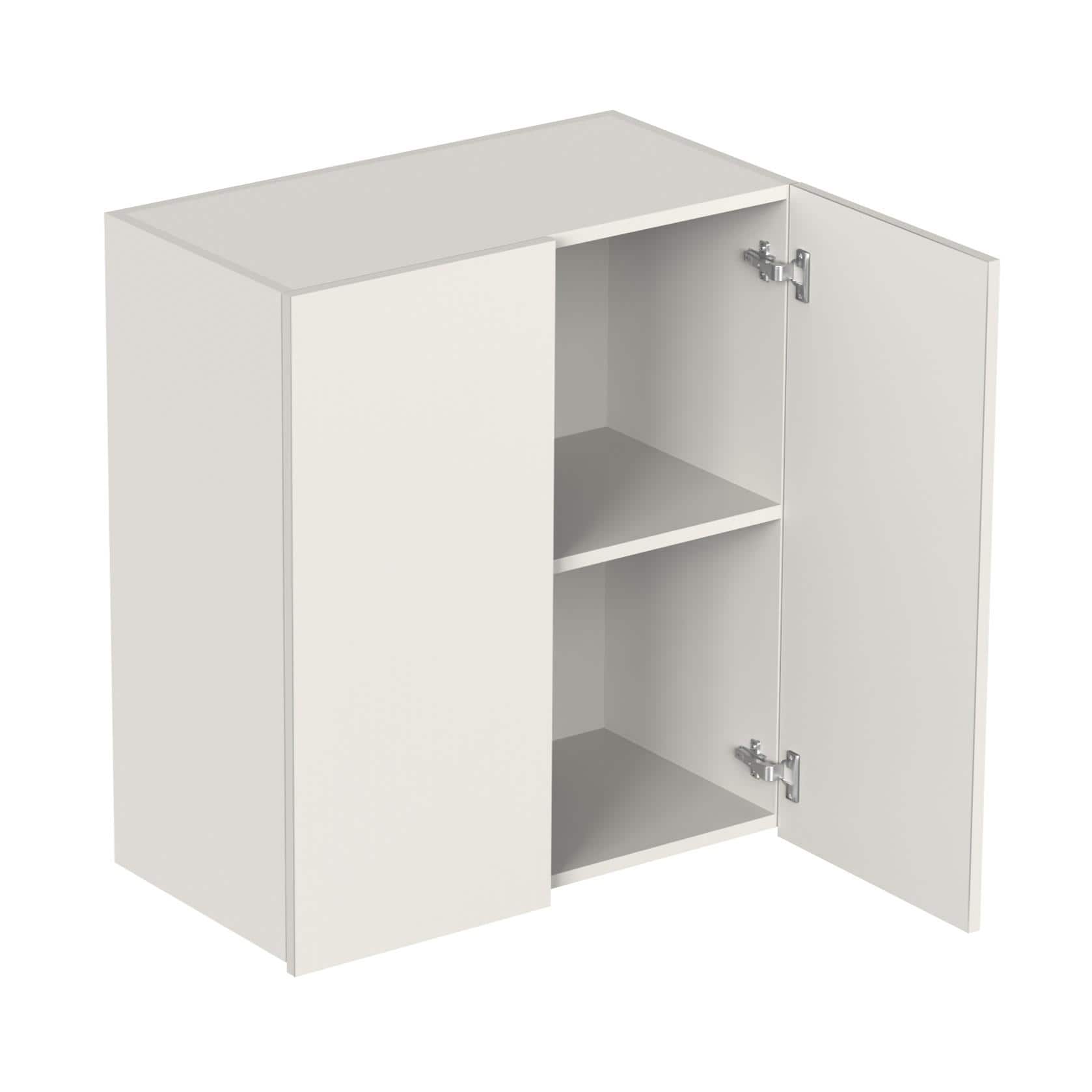Opryt Engineered Wood Wall Mounted Kitchen Cabinet Rack In White Finish