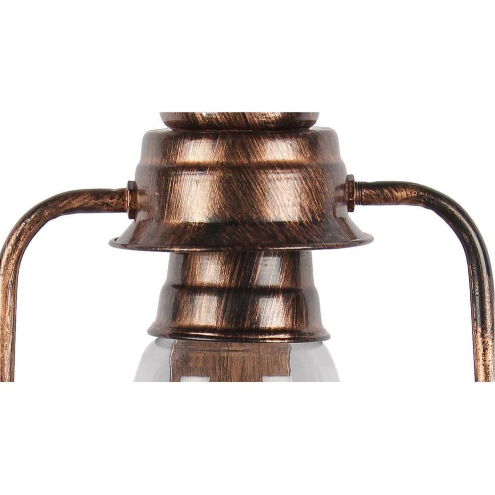 Harper Copper Metal Wall Mounted Lantern Lamp