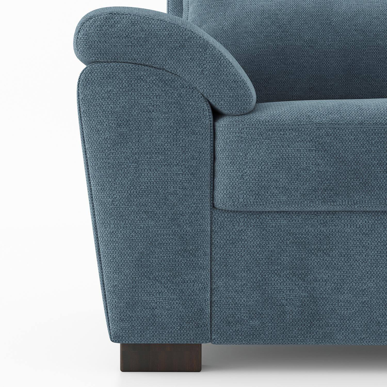 Adelaide Essential 2 Seater Fabric Sofa In Ocean Weave