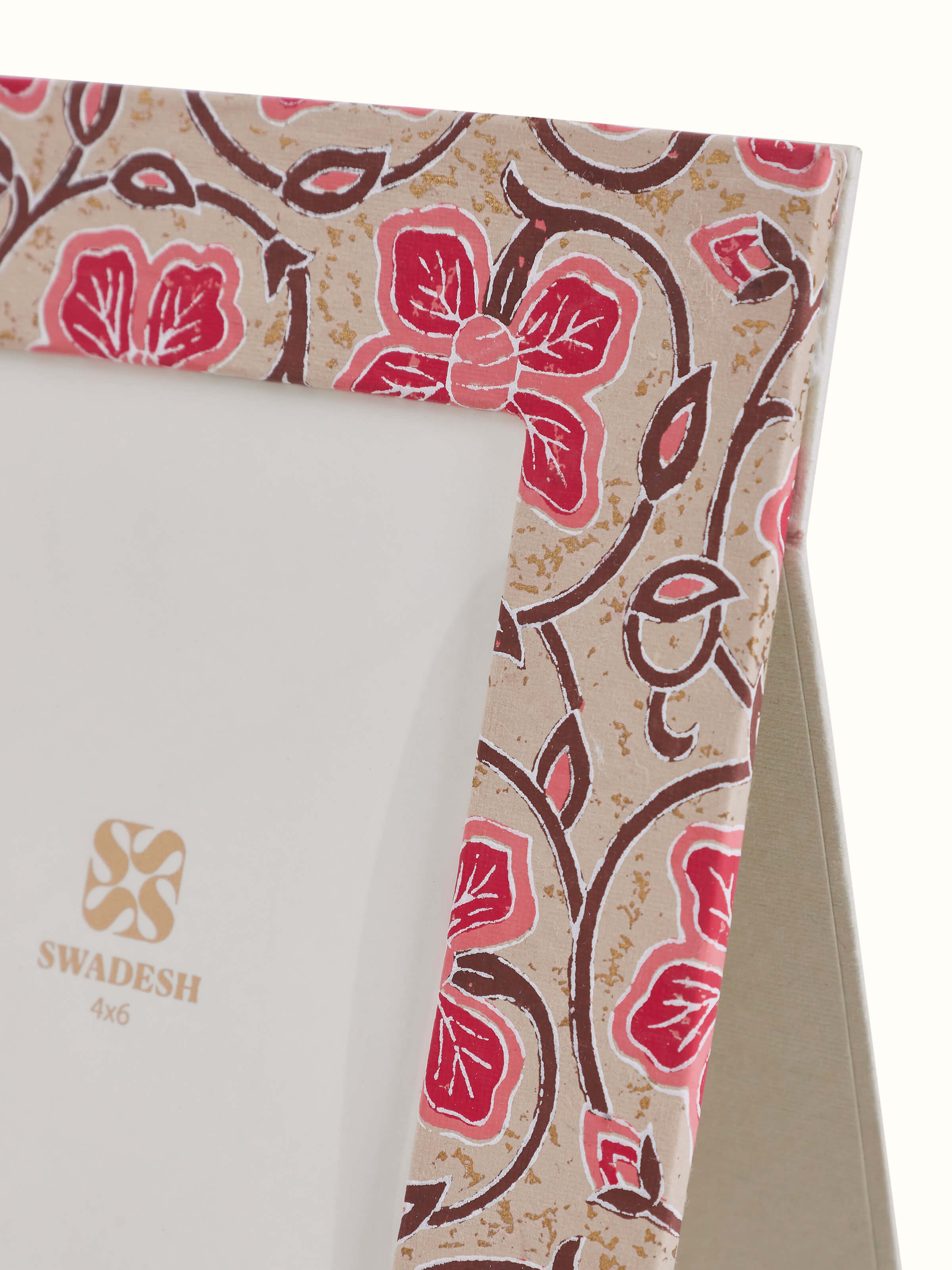 Detail shot of Handmade Paper Photo Frame