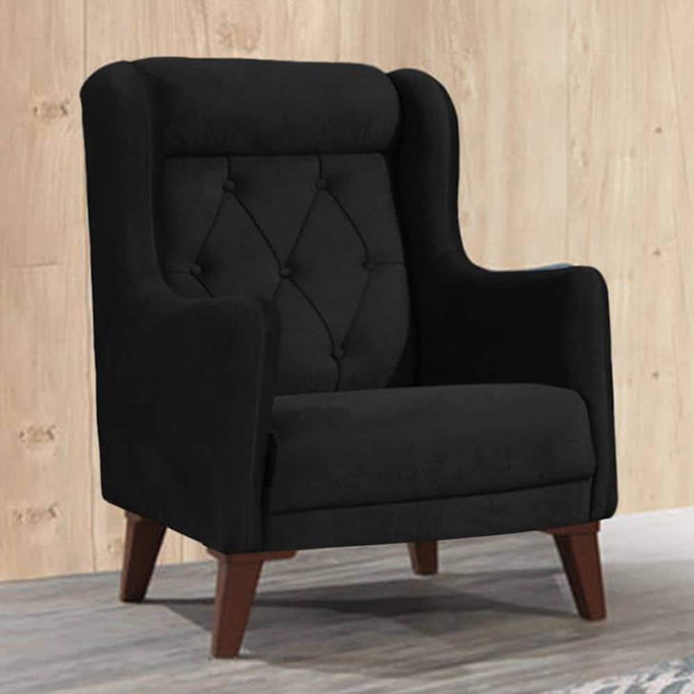 Ruby Accent Chair in Black Colour