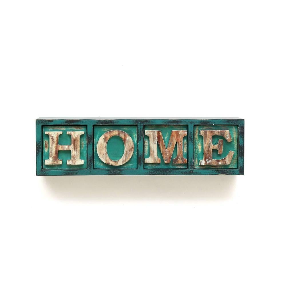 WOODENMOOD Rectangular Wall Rack