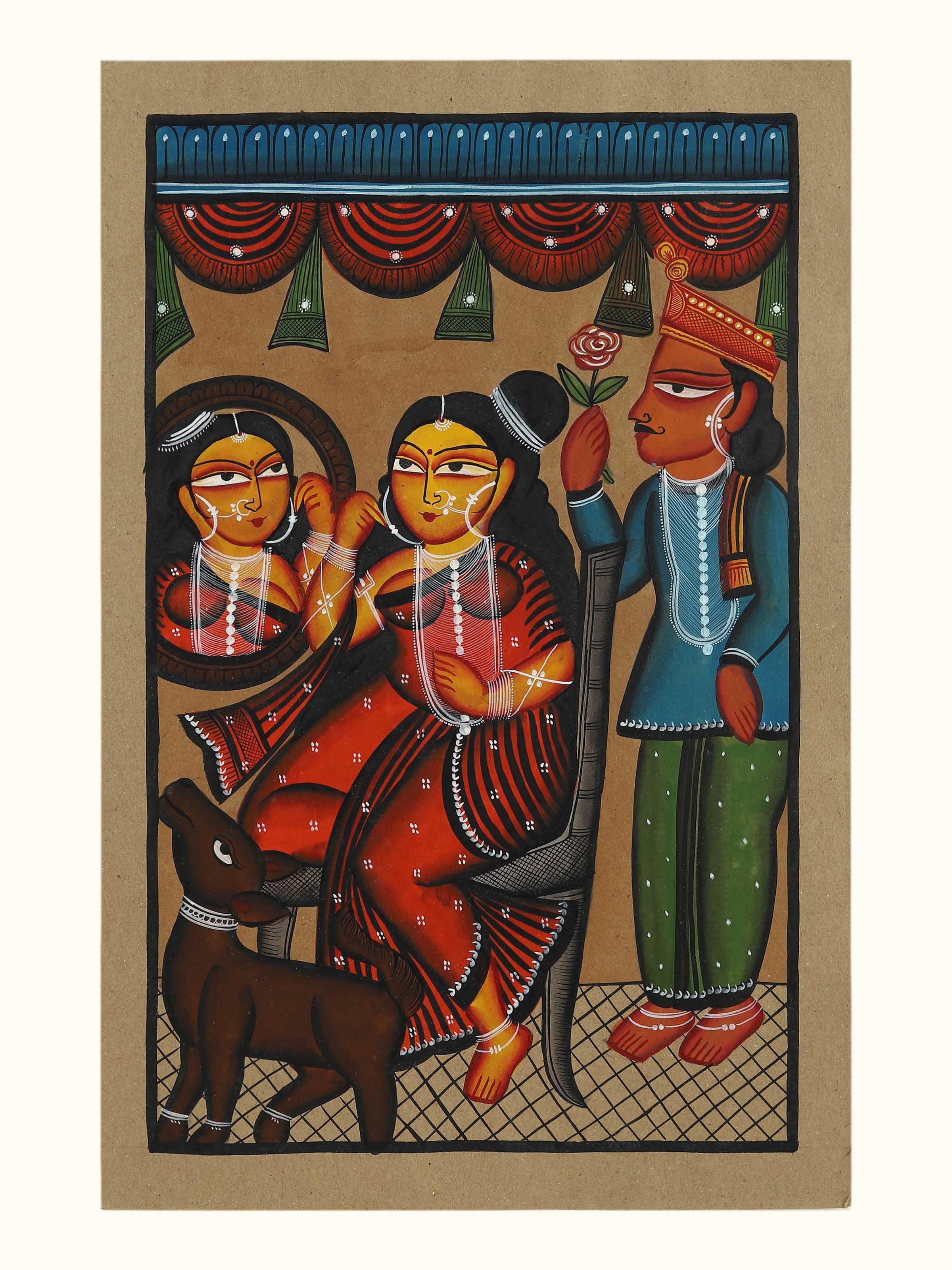 Babu Bibi Kalighat Painting