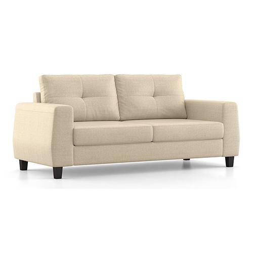 Edward 3 Seater Fabric Sofa (Pearl White)