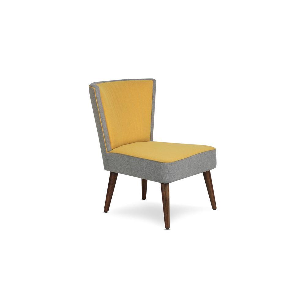 Persephone Accent Chair - Yellow (Colour : yellow)