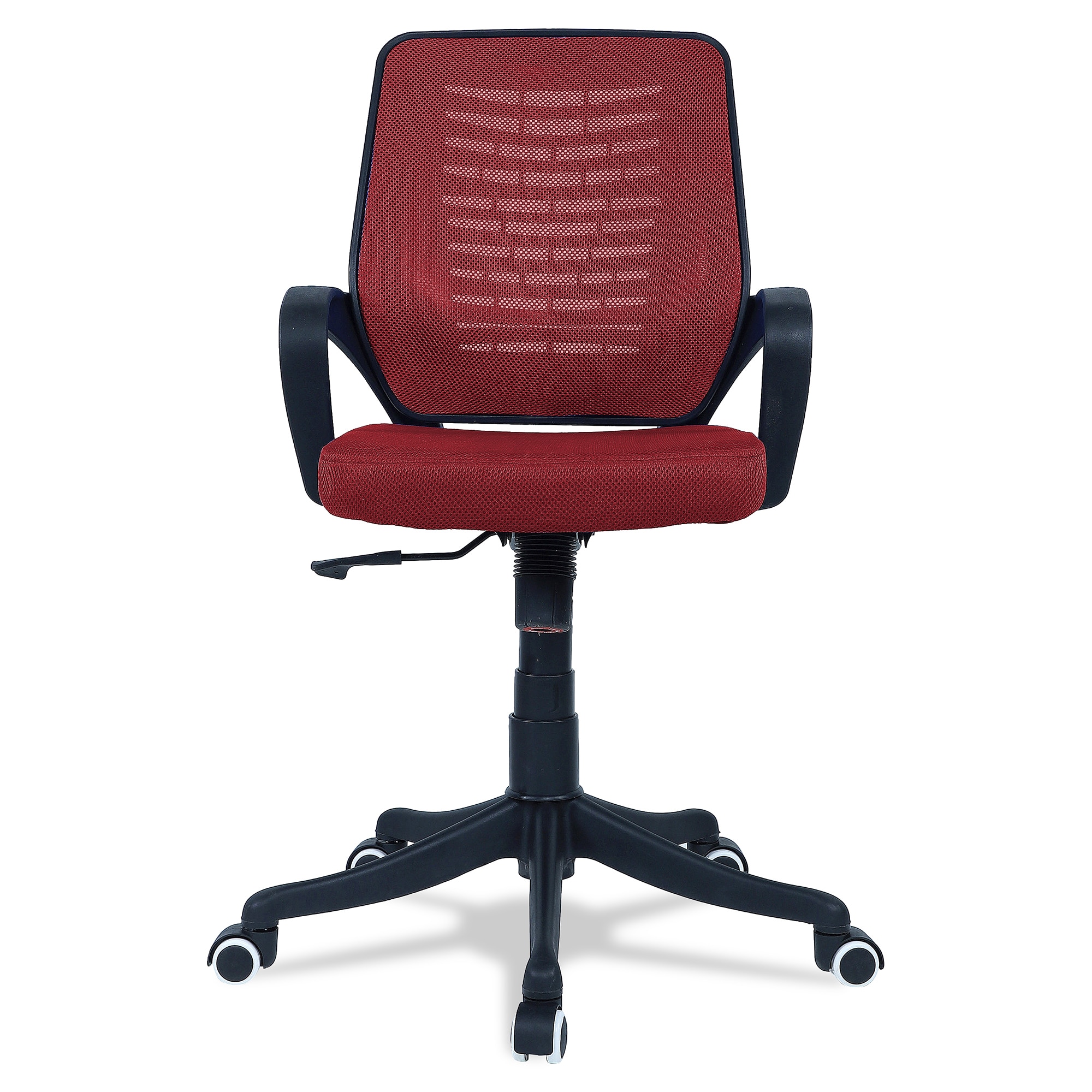Diicea Mid Back Ergonomic Chair in Red Colour