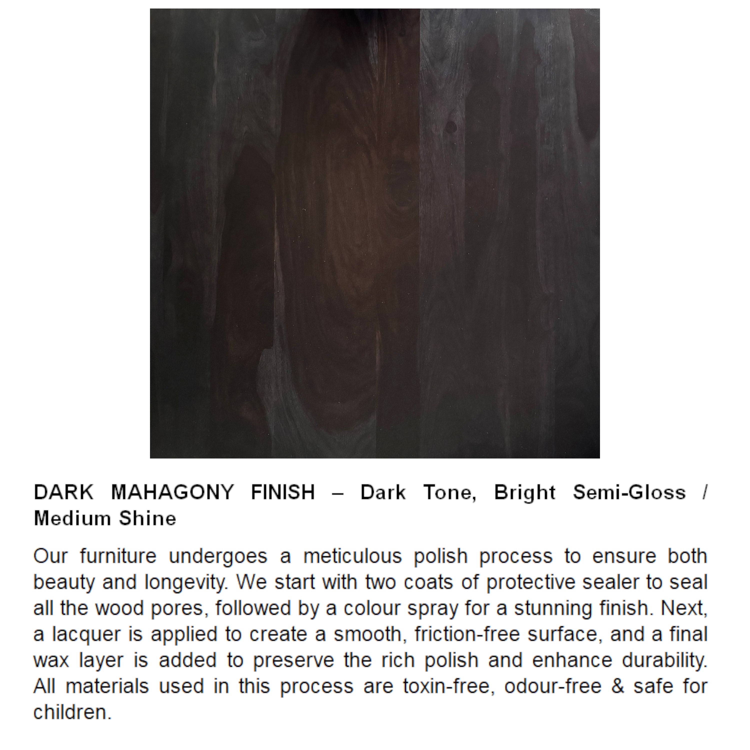 Aroda Sheesham Wood Coffee Table In Mahogany Finish