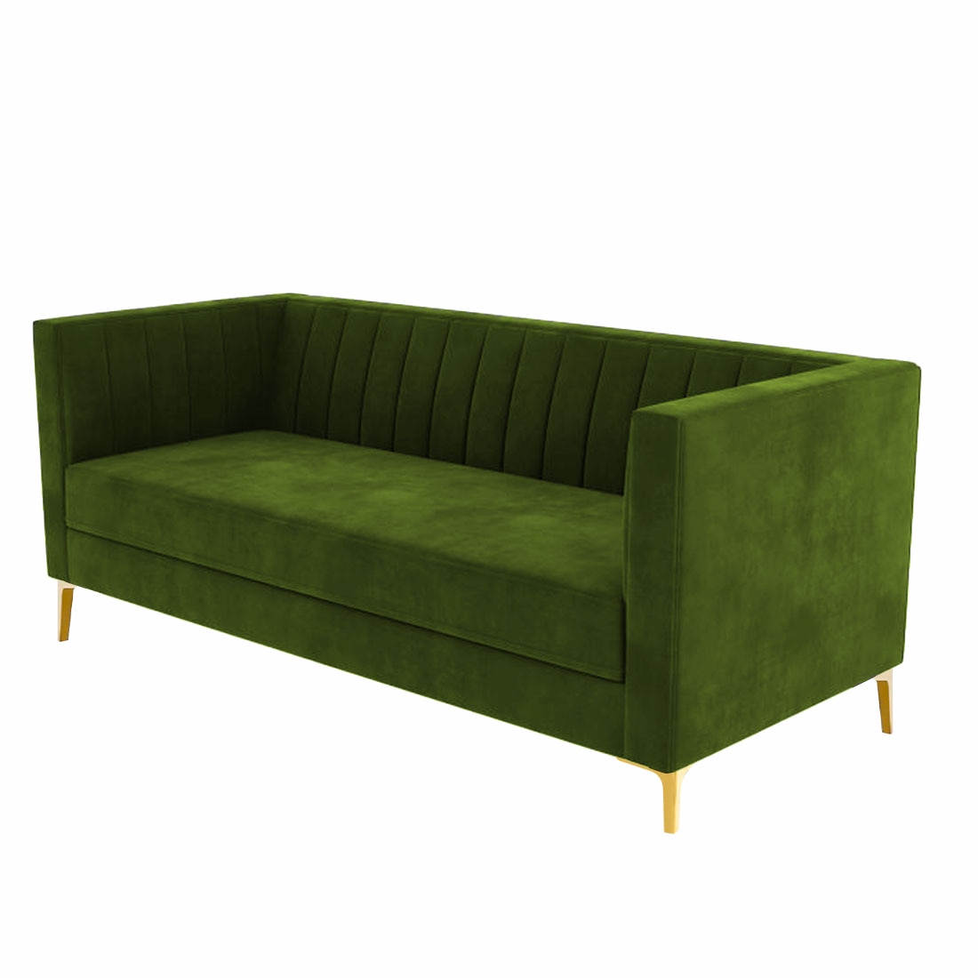 Loris Fabric Sofa - Light Green