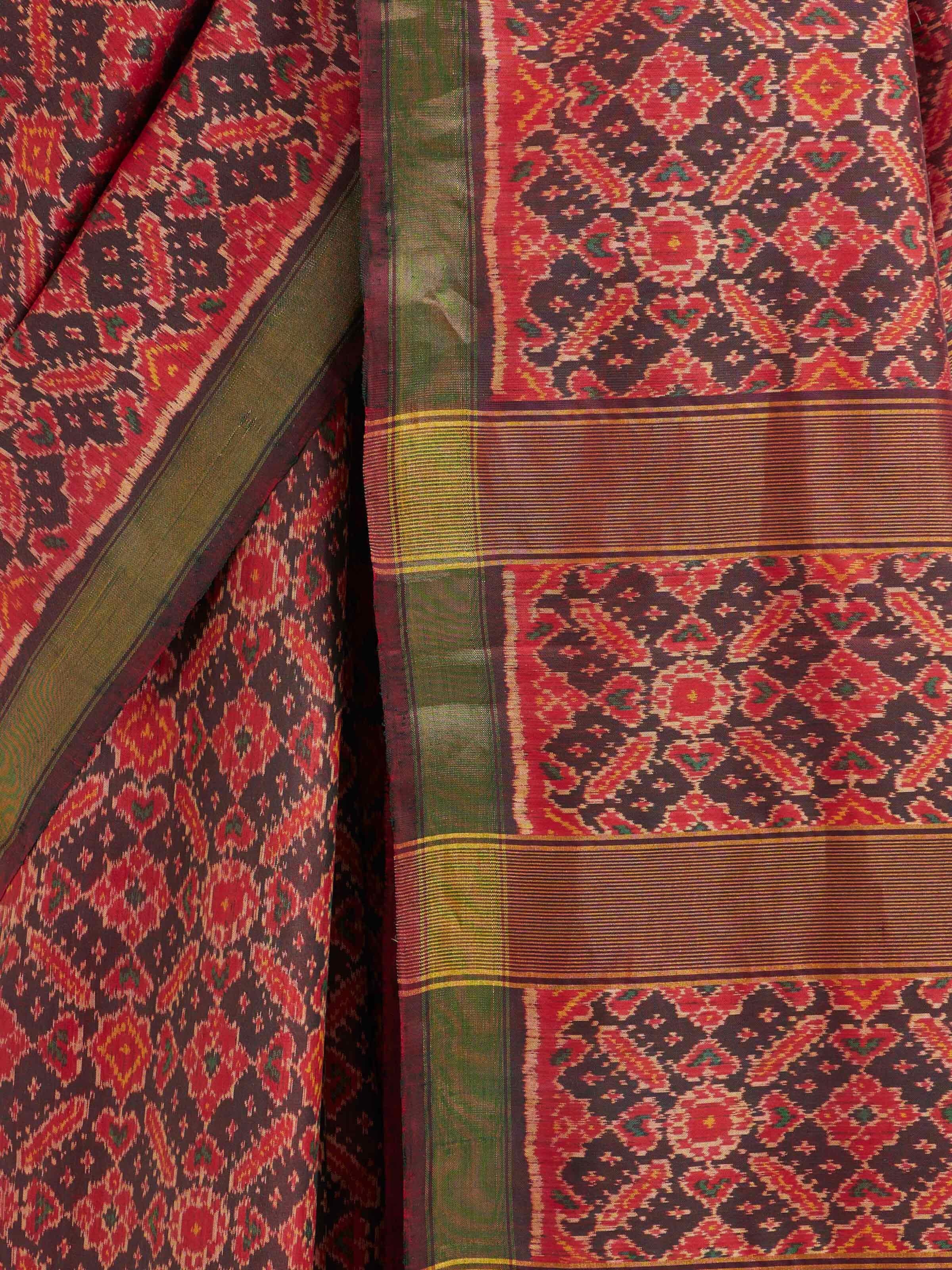 Back view of the Rajkot Micro Patola Saree