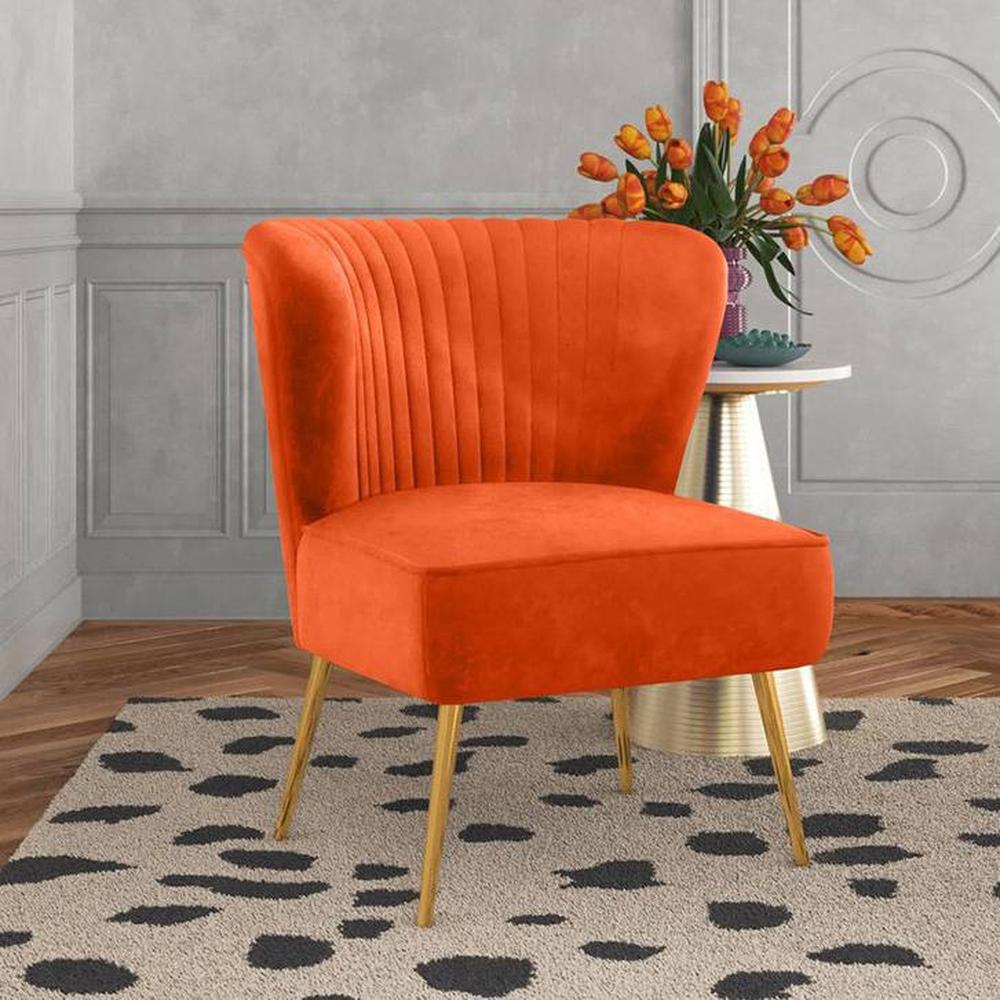 Fission Accent Chair in Orange Colour