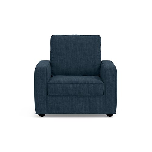 Apollo Compact Sofa Set (Colour : Indigo Blue, Cushion : Hard, Back Type : High Back, Seater : 3+1+1)