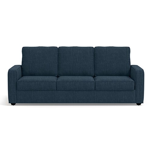Apollo Compact Sofa Set (Colour : Indigo Blue, Cushion : Hard, Back Type : High Back, Seater : 3+1+1)