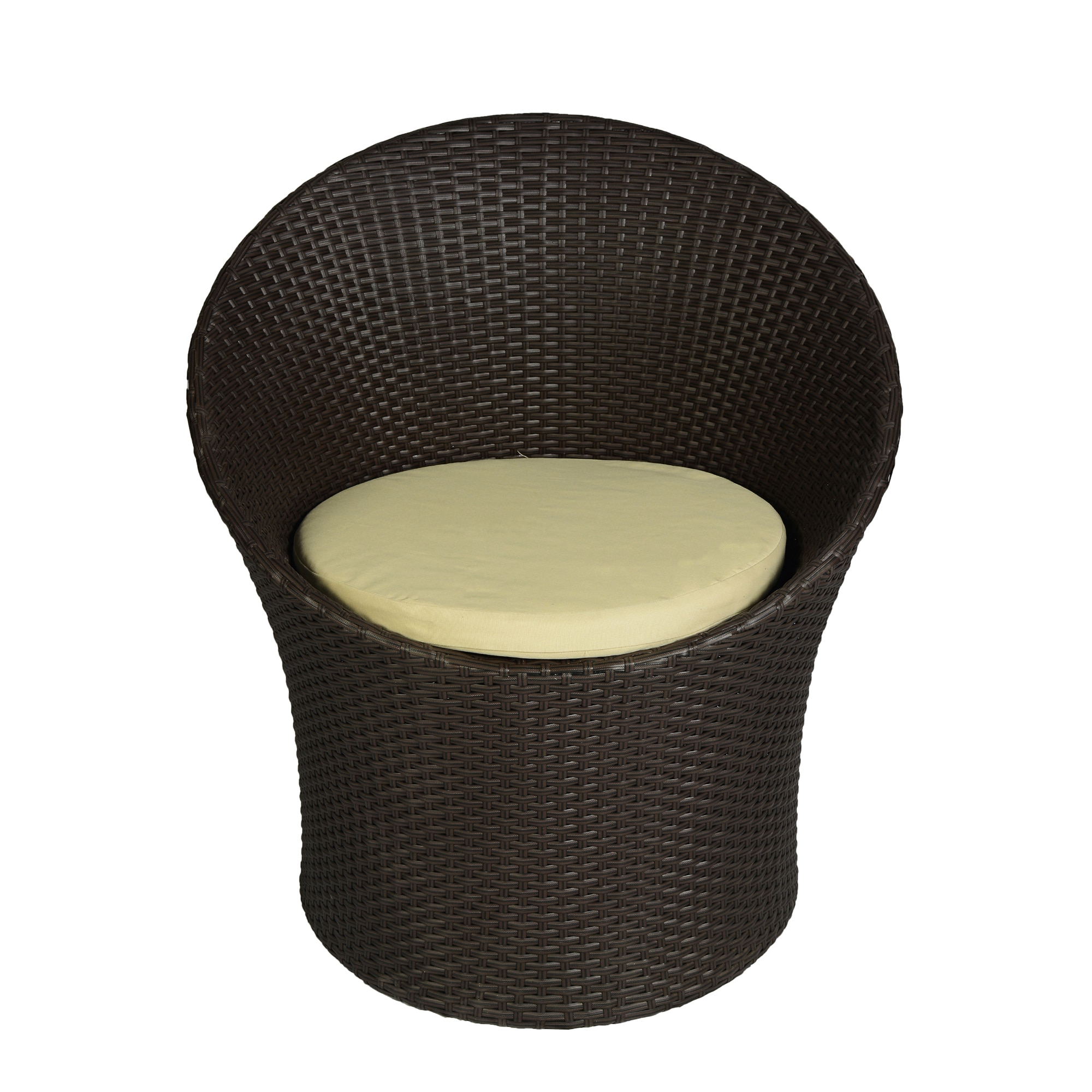 Sydney Wicker Table And Chair Set In Brown Dual Tone Finish