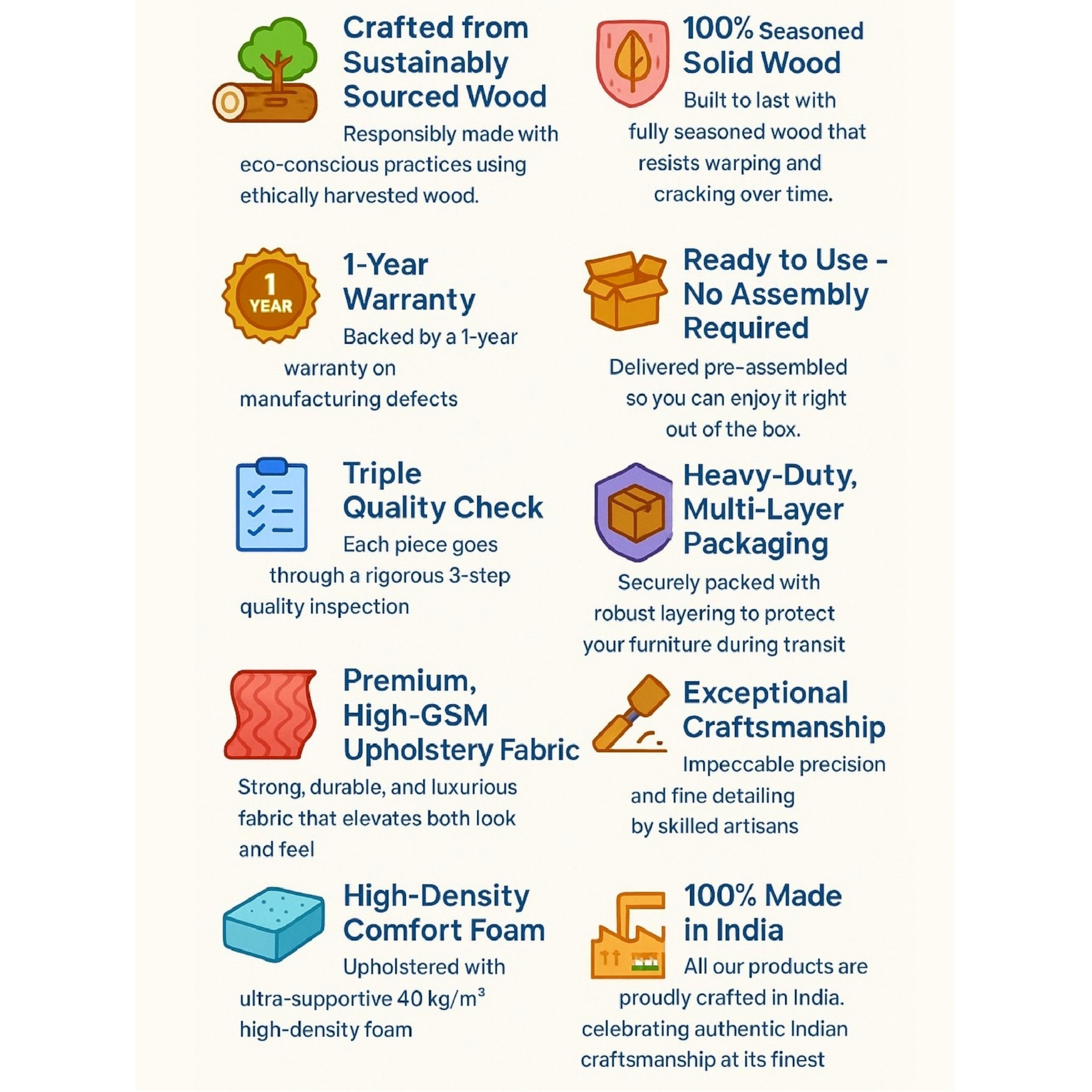 Dayton Pine Wood Contemporary 3+2 Seater Sofa (Anchor Grey Fabric)