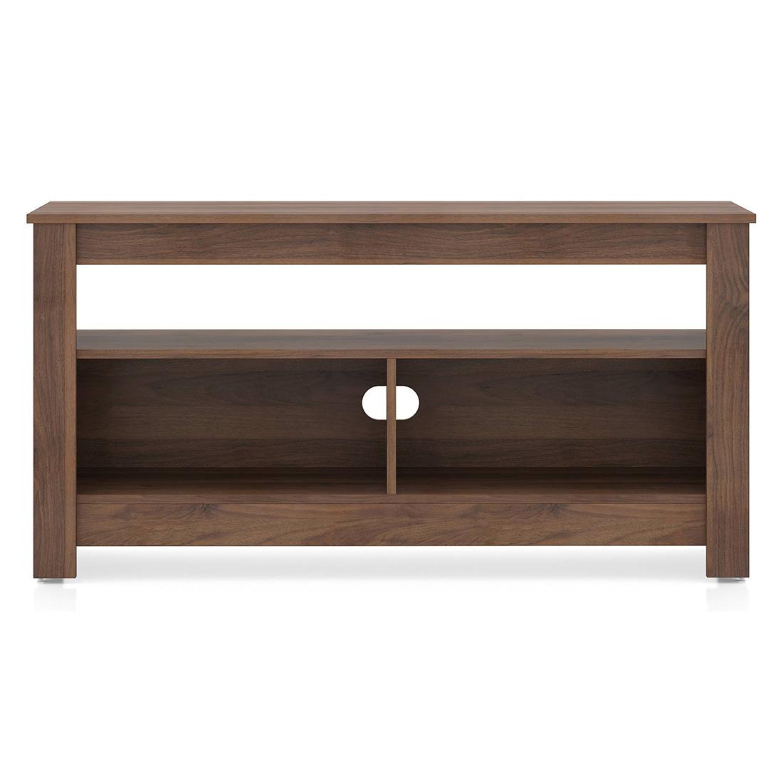 Monroe Engineered Wood Free Standing TV Unit in Classic Walnut Finish