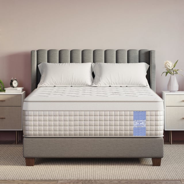Gravity Hybrid Euro Top 5 Zoned Zero Partner Disturbance & 7 Layered Foam Pocket Spring Mattress (75 x 60 in, 8 Inches)