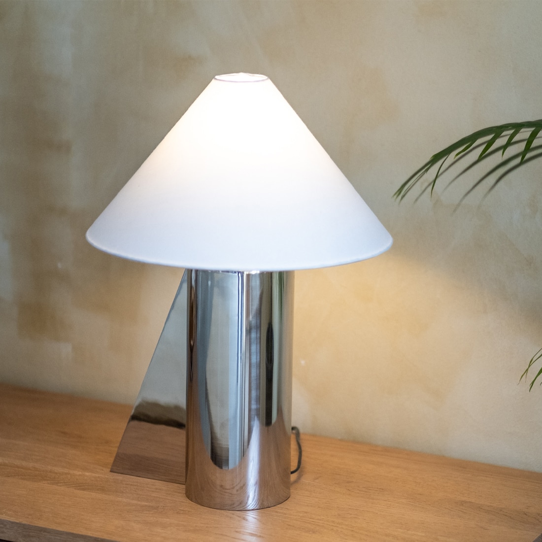 Helia Silver Handcrafted Tall Table Lamp