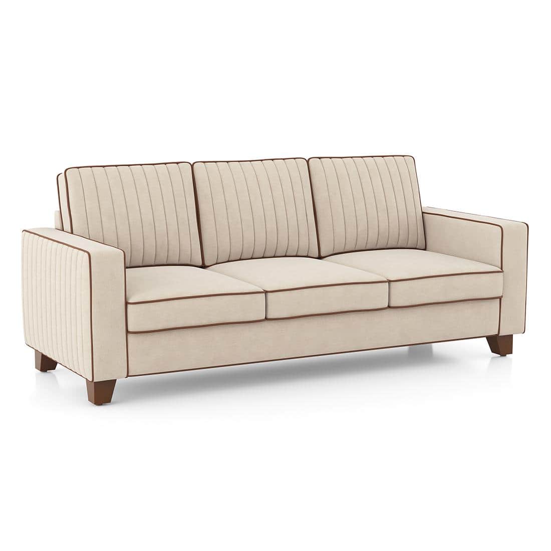 Apollo Neo Sofa (Colour : Classic Beige, Seating Capacity : 3 Seater, Cushion Type : Soft, Back Height : Regular Back)