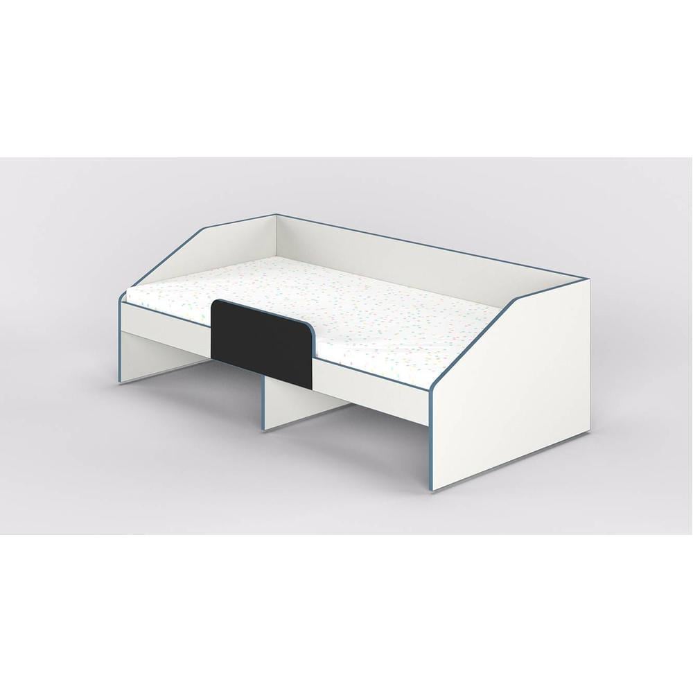 Hangout Engineered Wood Non Storage Bed in White Colour