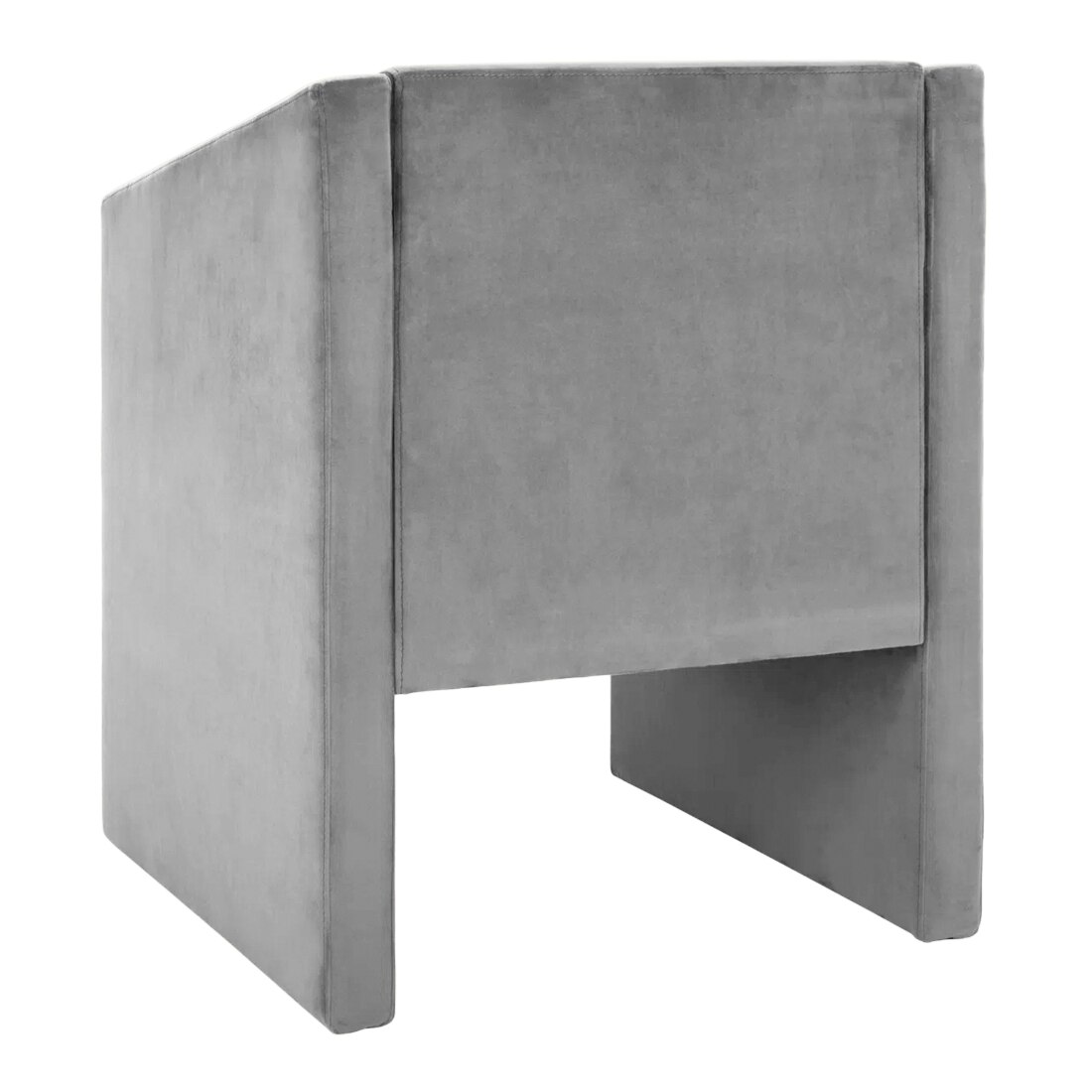 Shuntina Accent Velvet Chair in Grey Colour