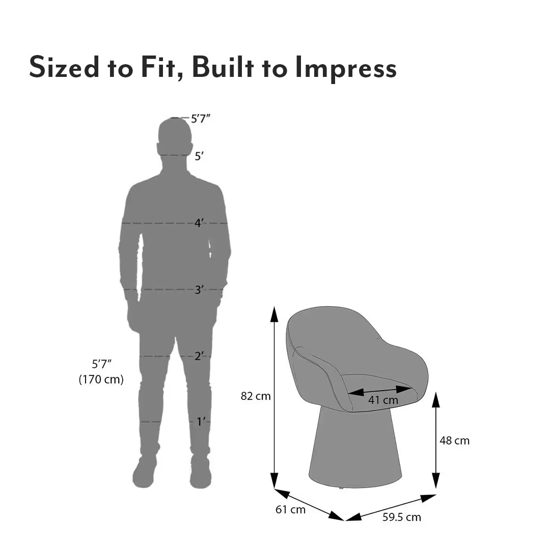 Selene Upholstered Accent Chair In Light Mustard Fabric