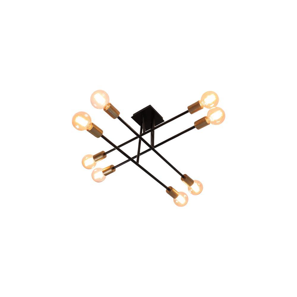 Eight Head Sputnik Black Mordern Chandelier